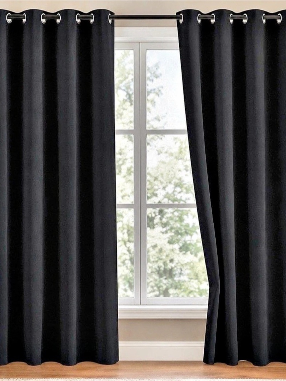 Blackout NICETOWN Curtains Home 52x84 Black New